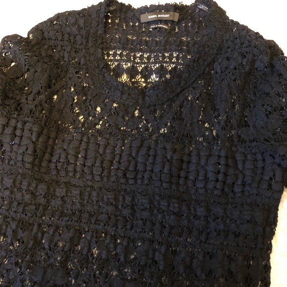 Isabel Marant Black Lace Top - Picture 5 of 9